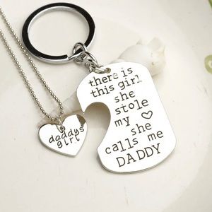 Daddy’s Girl Keychain Necklace